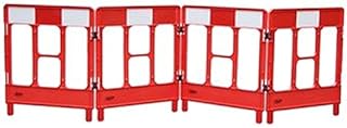 Barreras de seguridad para puerta de trabajo, 4 puertas, color rojo, SVHC: sin SVHC