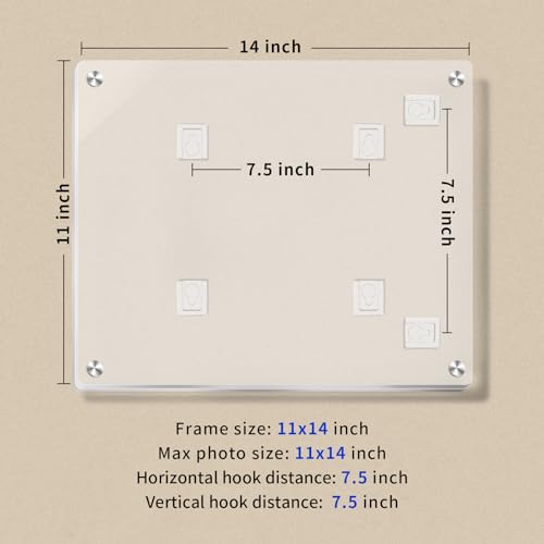 Juoifip 11X14 Acrylic Floating Picture Frame For Wall Mount thumb #4