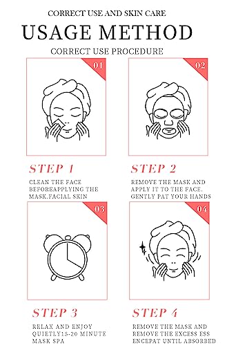 AONAT 6Pcs Hydrating Facial Mask, Moisturising Mask, Daily Care Mask, Moisture Bomb, Moisturising and Firming, Hydrating & Nourishing Face Masks, for Skin Brightens Dull Skin - Image 8