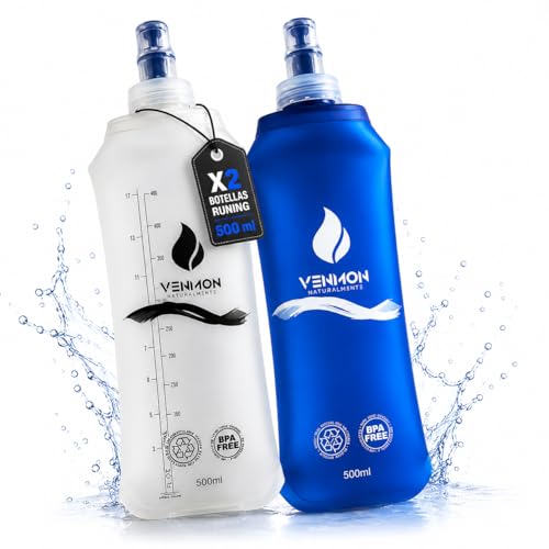 Soft Flask Pack 2 botellas 500ml | Botellas Plegables TPU para Running