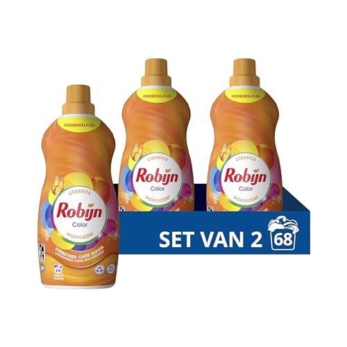Robijn Klein & Krachtig Classics Color vloeibaar wasmiddel 2 x 34 wasbeurten
