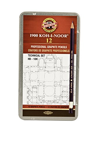 Set técnico de lápices de grafito Koh-I-Noor, 12 unidades miniatura 1