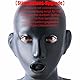 Seckoe Bondage Maske mit Mund Gag 3 Schloss Einstellbar SM Kopfmaske für Paar Fetisch Knebel Maske Sexspielzeug BDSM Maske Fetisch, Flirtender Sklave(A kann Augen sehen)