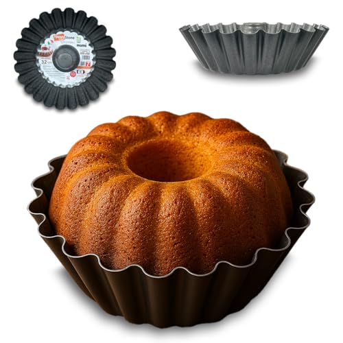 ARCA, Teglia 32 cm per Forno, Antiaderente e Adatta alla Lavastoviglie, in Alluminio, Forma Margherita, Made in Italy