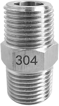 Produktbild von 304 Edelstahl Nippel M14x1.5 – Metrisches Außengewinde, Hochdruck-Kupplung Für Öl, Gas & Wasser