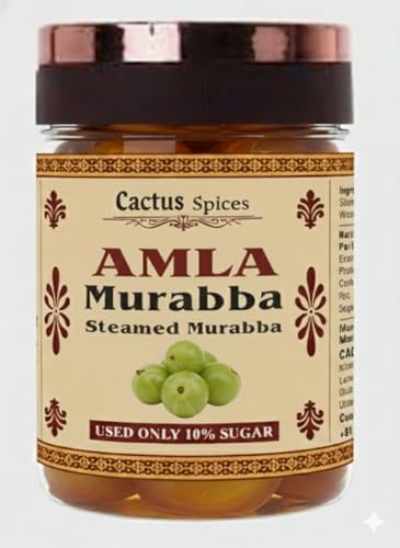 Image of CACTUS SPICES | STEAMED MURABBA | DRY Amla /Awala Murabba | Only 10% Sugar Used | 50-60 Pieces | No Preservative | (AMLA)