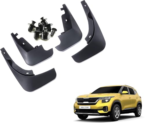 Image of WolkomHome Mud Flap Compatible with Seltos - Durable Splash Guards for Car Exterior Protection