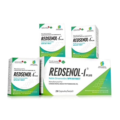Redsenol – Contain 16 Rare Ginsenosides: Rk2 Rg3 Rg5 Rh2 Rk1 Rk3 –Panax Ginseng Extract, 20% Rare Ginsenosides – 3 Boxes X 90 Capsules #TOP13