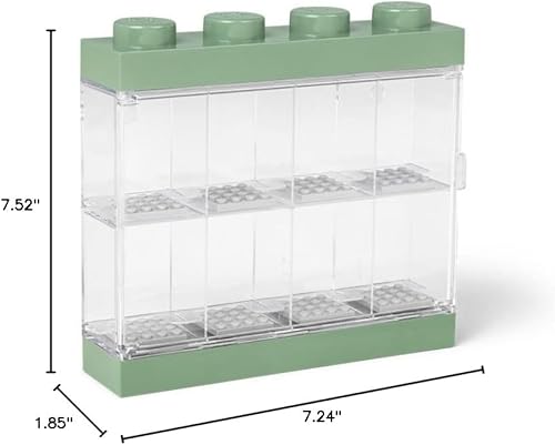 Miniatura 12 de Lego Minifigure Vitrina 16 Harry Potter, contenedor apilable para pared o escritorio, espacio para 16 minifiguras, perfecto para exhibición