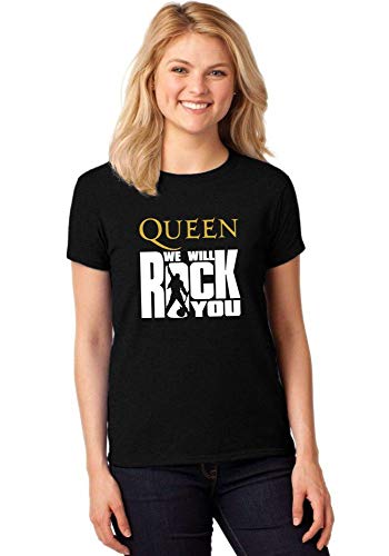 Camiseta Feminina T-Shirt Banda Queen - We Will Rock You Baby Look ER_078