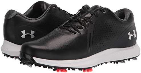 Under Armour Men's Charged Draw RST Golf Shoe, Black (001)/White, 7 Wide | Image 6