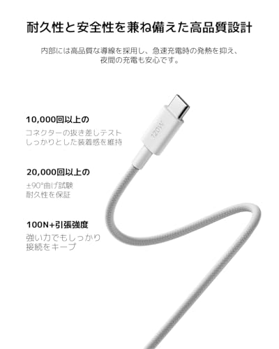Xiaomi Câble USB-C vers USB-C tressé 6A (1 m)