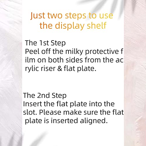 Yadowu Acrylic Risers For Display Action Figures, 12 Inch Funko Pop Shelf, Clear Acrylic Perfume Organizer&Cologne Organizer For Men, 4 Tier Cupcake Stand, Acrylic Display Risers For Party Decoration #TOP5