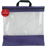 Lyle 16-Inch by 16-Inch See Your Stuff Clear Storage Bags, Purple