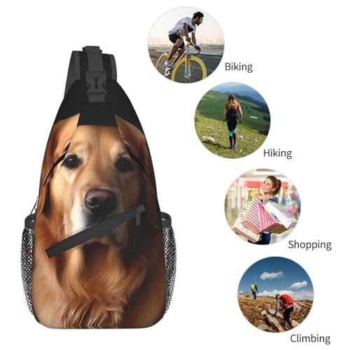 Bolso Bandolera Unisex Negro para Viaje y Senderismo miniatura 5