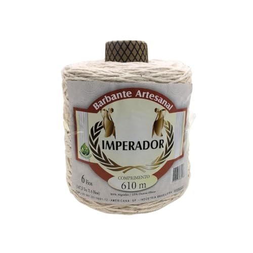 Barbante Colorido Imperador Fio 6 para Crochê e Tricô (CRU)