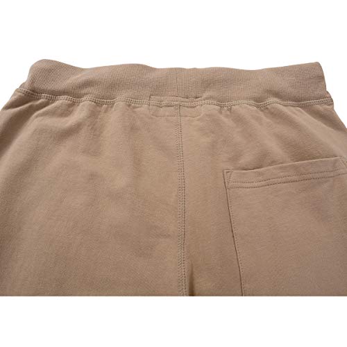 Garmoy Men's Cotton Summer Casual Sport Gym Running Active Sweat Shorts With Pockets Brown L #TOP2