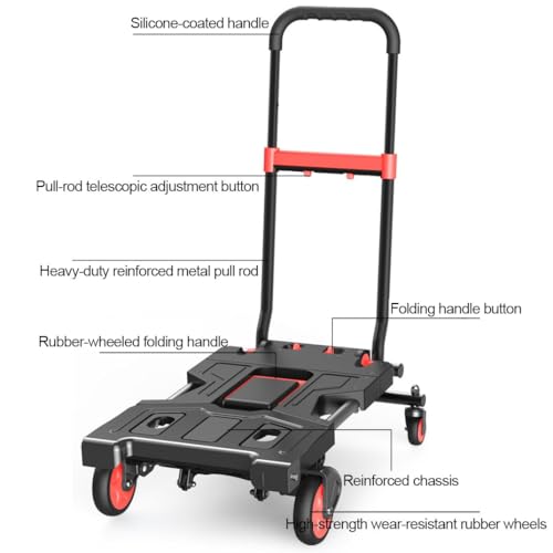 Carretilla Plegable Multifuncional Resistente Portátil miniatura 4
