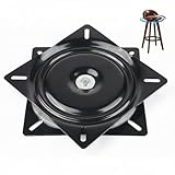 AcryStelith Universal Möbel Drehteller, Drehbeschlag, Metall Möbel Drehteller,360° Grad Swivel Drehteller, 190 * 190 * 28 mm, 280 kg Tragkraft, Für Hocker, Auto Stühle, Bücherregale (7.5inch)