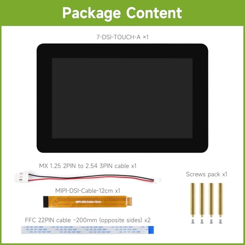 Image of waveshare 7inch DSI Capacitive Touch Display, Compatible with Raspberry Pi 5 /4B /3B /CM3 /3+ /4, 720x1280, IPS Panel, Optical Bonding Toughened Glass Panel, 10-Point Touch, Anti-Fingerprint Process