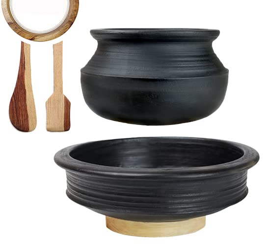 Buy Craftsman India Online PreSeasoned Earthen/Clay Handi/Kadai/Pot