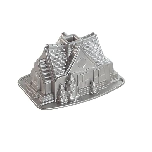 Nordic Ware Bakform, gjuten aluminium, silver, 13 x 25 x 19,1 cm