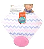 Petite Creations Teether Bibs, Chevron Pink