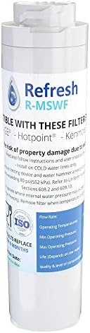 Filtro de agua de repuesto para refrigerador GE MSWF, nivel 1 RWF...