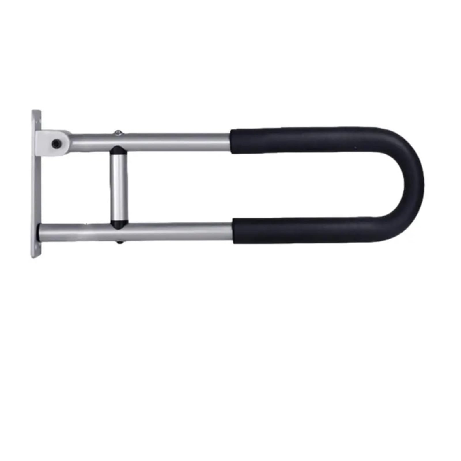 Padgcnor B Folding Athroom Toilet Gra Rail Toilet Gra Bar Aluminum Alloy Handrails Safety Flip-Up U Shaped Support(B)