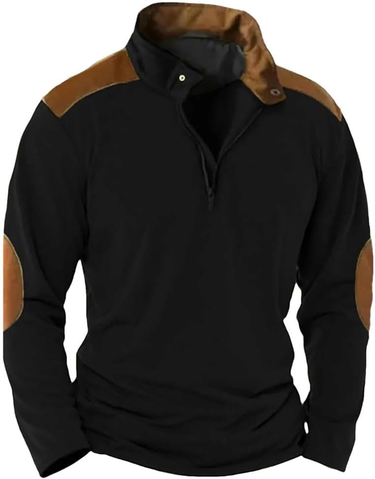 Men'S Outdoor Warm Zipper Pullover Men'S Coat Warm Hiking Sweater
