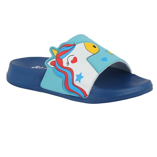 Image of WELCOME Unisex-Child Kids Flip-Flop Soft Comfortable Indoor & Outdoor Slippers Stylish Non-Slip Slide Home Casual Chappals For Boys & Girls