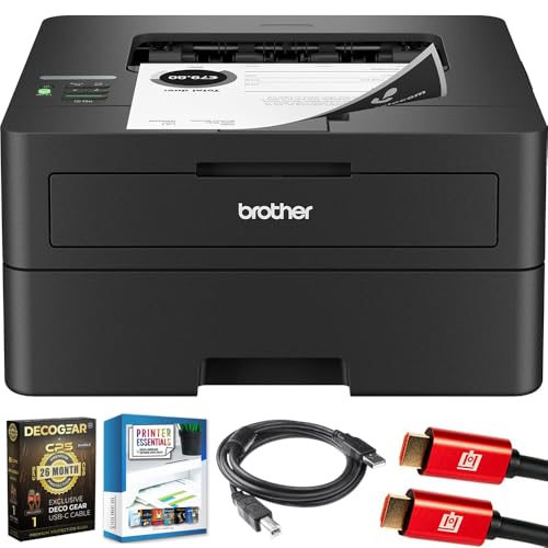 Brother HLL2460DW SOHO���[�U�[�v�����^�[�o���h�� Deco Gear CPS 26�����ی�p�b�N Tech Smart USA�v�����^�[�G�b�Z���V�����Y Deco Essential 6�t�B�[�g�v�����^�[�P�[�u����HDMI�P�[�u���t��