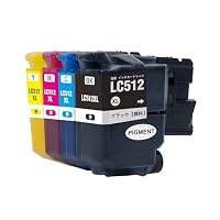 Amazon.co.jp: J-ECO製 LC512XL-4PK 顔料 大容量 4色セット ブラザー用