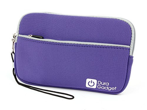 DURAGADGET Purple Water Resistant Cover w/Front Storage & Twin Zip - Compatible with Blaze Gear Sega Master System LCD Handheld