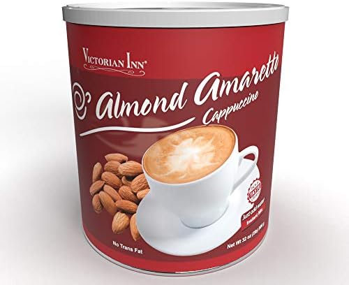 Victorian Inn Instant Cappuccino, Almond Amaretto, 32-ounce Canister