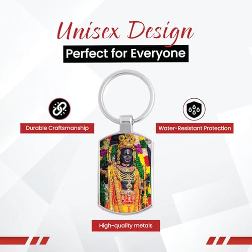 Image of Stylish Metal Keychains with Permanent Glossy Print - Inspirational Quotes & Spiritual Designs - Perfect Key chains for loved ones, Personal Use, Gifts & Return Gifts