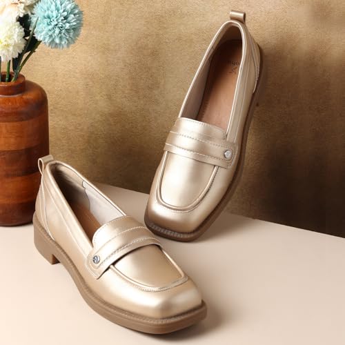 Image of YOHO Stella Loafers for Women | Comfortable & Stylish Bellies | Fashion Moccasins with Footpharma Footbed | Slip-on for Casual & Formal Wear | 002