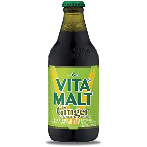 Vita Malt Ginger, Non-Alcoholic Malt Beverage, 11.2oz Glass Bottle (Pack of 10, Total of 110 Fl Oz)