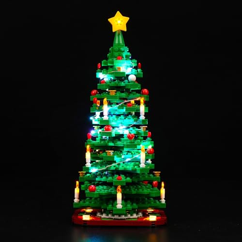 Update Version LED Light Set Compatible with Lego Christmas Tree 40573
