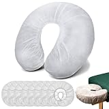 100 Stück kopfstützenbezüge Einweg Massage Face Covers Einwegauflage in Hörnchenform Hygiene-Bezug Headrest Covers for Massage Tables & Massage Chairs Disposable Face Cradle Covers