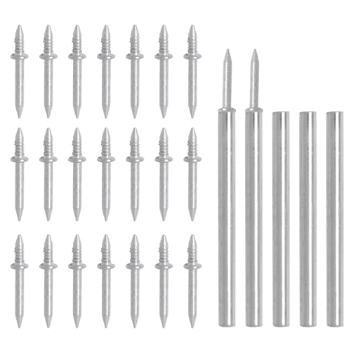 350 Clavos de Cabeza Doble para Rodapié, Hilo Invisible de Doble Cara, Sin Costuras, con 5 Mangas Específicas para Rodapiés y Molduras (Hilo Único) miniatura 1
