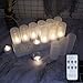 Produktbild EuroFone Flameless LED Teelicht Kerze wiederaufladbare LED Kerzen mit Cup 12pcs (Warm white with remote)