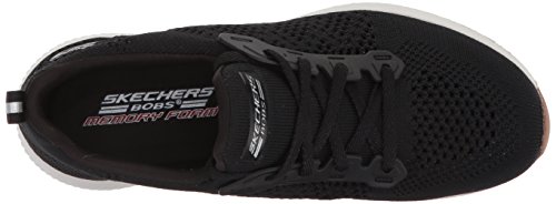 Skechers Tênis unissex Bobs Squad-Open Weave da BOBS, Preto, 9.5