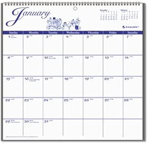 AAGG100017 Recycled 12-Month Illutrator' Edition Wall