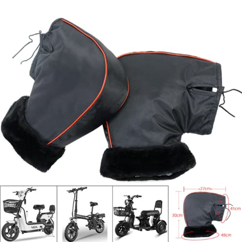 Guantes de manillar para moto contra manos frías con protección cortavientos total 3