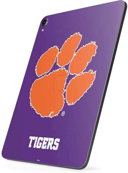 Skinit Decal Tablet skin compatible with iPad Pro 12.9in (2021) - Officially Licensed Clemson University Tiger Print Purple Design