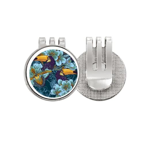Marqueur de balle de golf carré émail orchidée accessoire green
