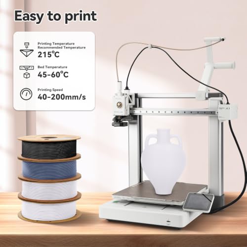 Image of 3DHoJor 6KG Matte PLA Filament 6KG Bundle 1.75mm PLA 3D Printer Filament, 6 Pack 1kg(2.2lbs) Cardboard Spool, Dimensional Accuracy + /- 0.03mm, Fit Most FDM Printer (Bundle A)