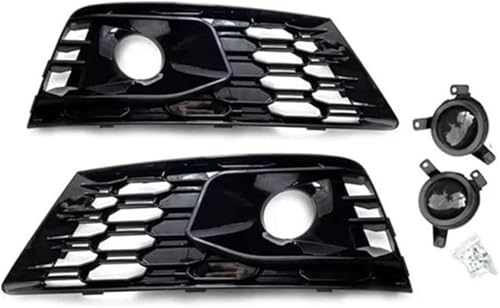 Calandre à double pont pour grille antibrouillard sport A4 S4 B9 17-19