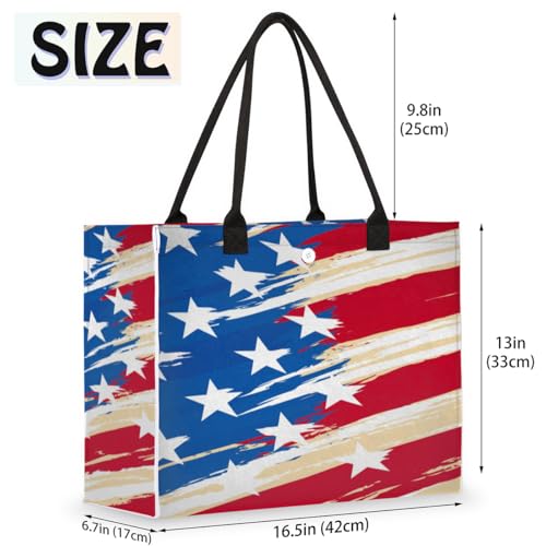Abstract Art Flag Tote Bag for Women Large Beach Bag Reusable Tote Bags for Work Travel Beach Shopping2